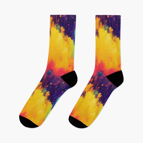 Item preview, Rainbow colored ink cloud splatter splash  design designed and sold by ClairesPatterns.