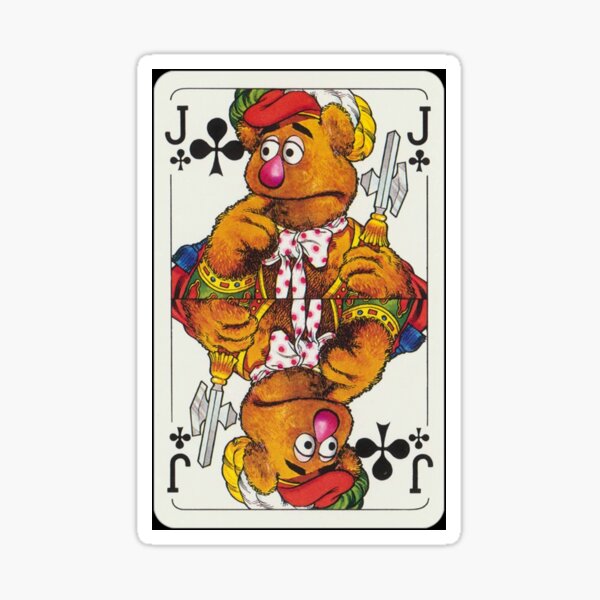Item preview, Fozzie Bear Playing Cards Jack Clubs designed and sold by HarinWijenayake.
