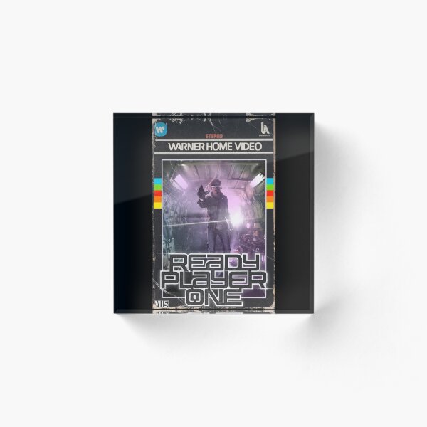 Ready Player One VHS Cover Acrylic Block