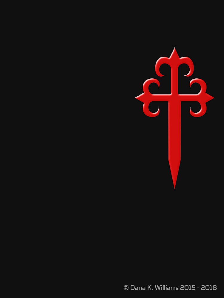 Thumbnail 7 of 7, Essential T-Shirt, The Cross and the Sword, Pedro Martinez version designed and sold by DesignComputer.