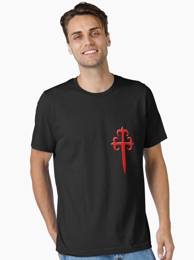 Thumbnail 1 of 7, Essential T-Shirt, The Cross and the Sword, Pedro Martinez version designed and sold by DesignComputer.