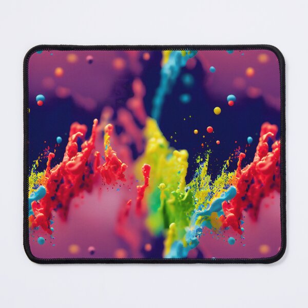 Item preview, Rainbow Drip Ink Flow Splatter 3D Splash Design designed and sold by ClairesPatterns.