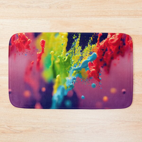 Item preview, Rainbow Drip Ink Flow Splatter 3D Splash Design designed and sold by ClairesPatterns.