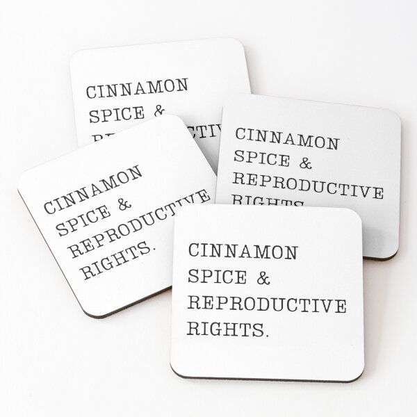 Item preview, CINNAMON SPICE & REPRODUCTIVE RIGHTS | HOLIDAY FEMINIST SIMPLE TEXT | MINIMALISM FEMINISM QUOTE designed and sold by Festive Feminist.