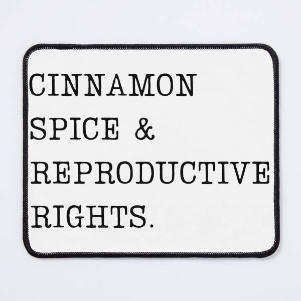 Item preview, CINNAMON SPICE & REPRODUCTIVE RIGHTS | HOLIDAY FEMINIST SIMPLE TEXT | MINIMALISM FEMINISM QUOTE designed and sold by Festive Feminist.