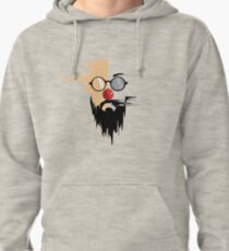 hipster face illustration. Pullover Hoodie