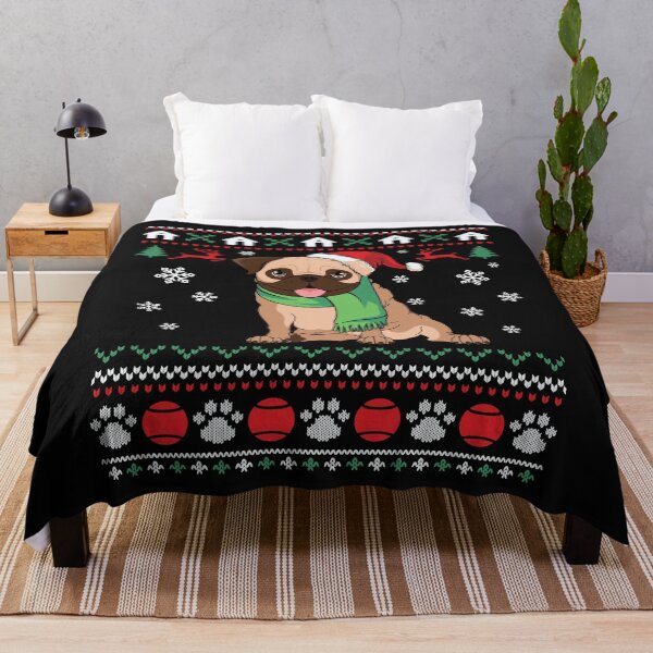 Item preview, pug dog christmas ugly sweater designed and sold by jeananastore.