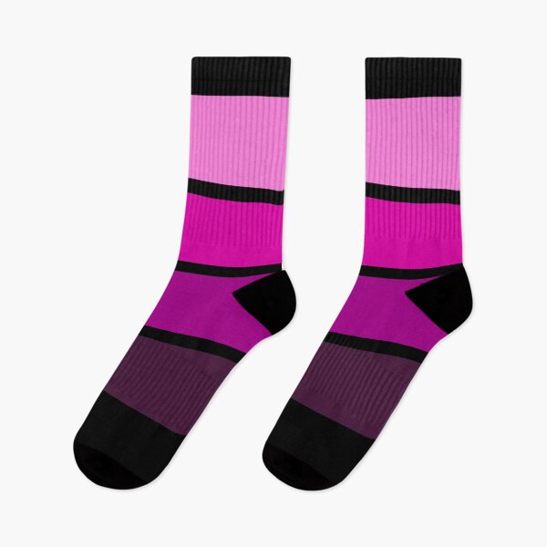 Item preview, Black pink , purple striped pattern .  designed and sold by fuzzyfox.