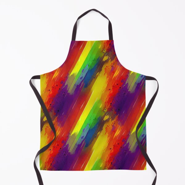 Item preview, Rainbow Stripes Ink Flow Splatter Splash Design designed and sold by ClairesPatterns.