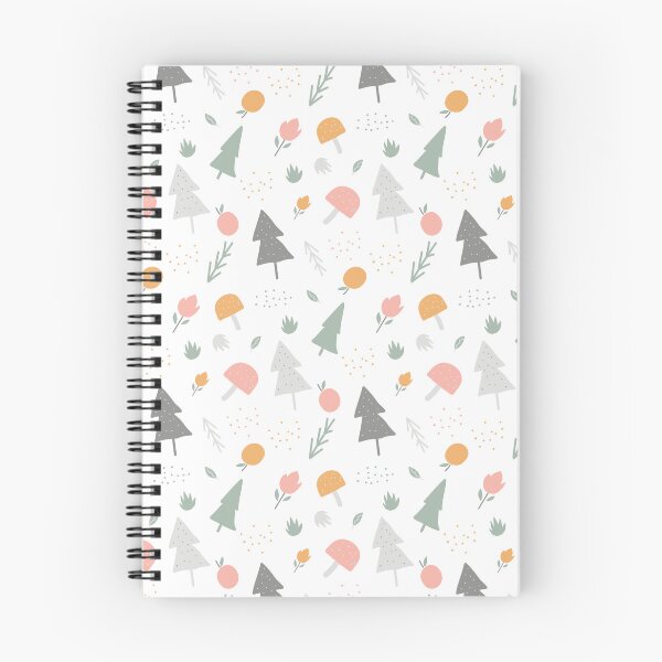 Item preview, Hand-drawn pine trees fruits fig and mushrooms illustration holiday pattern designed and sold by wildberriesph.