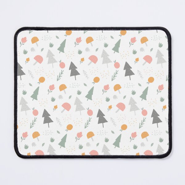 Item preview, Hand-drawn pine trees fruits fig and mushrooms illustration holiday pattern designed and sold by wildberriesph.