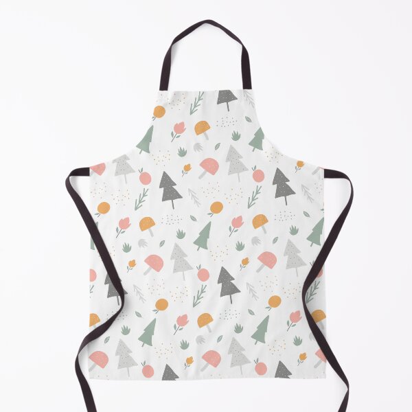 Item preview, Hand-drawn pine trees fruits fig and mushrooms illustration holiday pattern designed and sold by wildberriesph.