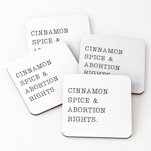 Item preview, CINNAMON SPICE & ABORTION RIGHTS | HOLIDAY FEMINIST SIMPLE TEXT | MINIMALISM FEMINISM QUOTE designed and sold by Festive Feminist.