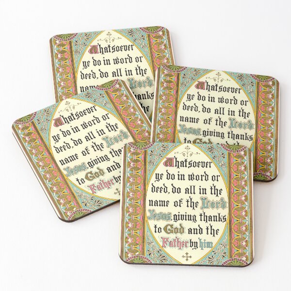 Item preview, Whatsoever Ye do in Word or Deed.  Colossians 3:17 designed and sold by Pictures With A Message.