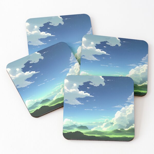 Item preview, Peaceful anime landscape over valley  designed and sold by Devin Farinsky.