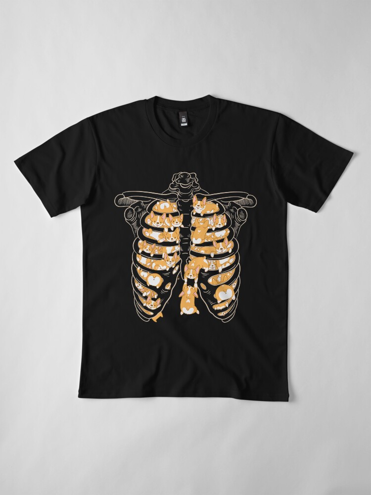 Alternate view of Ribcage of Corgis Premium T-Shirt