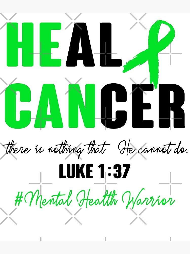 Discover Mental Health Awareness - Heal Cancer - Support Mental Health Warrior Gifts Premium Matte Vertical Poster