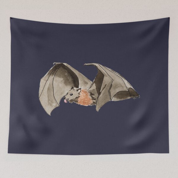 Item preview, Funny Fruit Bat Watercolour designed and sold by Nicky Rollings.