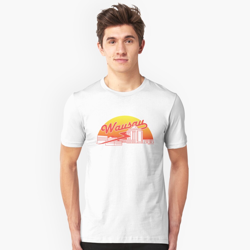 Wausau Skyline (Red) Slim Fit T-Shirt