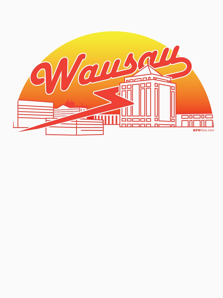 Wausau Skyline (Red) by bigfatdesigns
