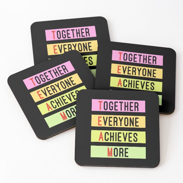 Item preview, Together Everyone Achieves More Teamwork designed and sold by Color-Sparkle.
