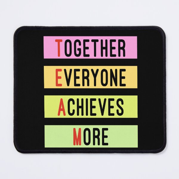 Item preview, Together Everyone Achieves More Teamwork designed and sold by Color-Sparkle.