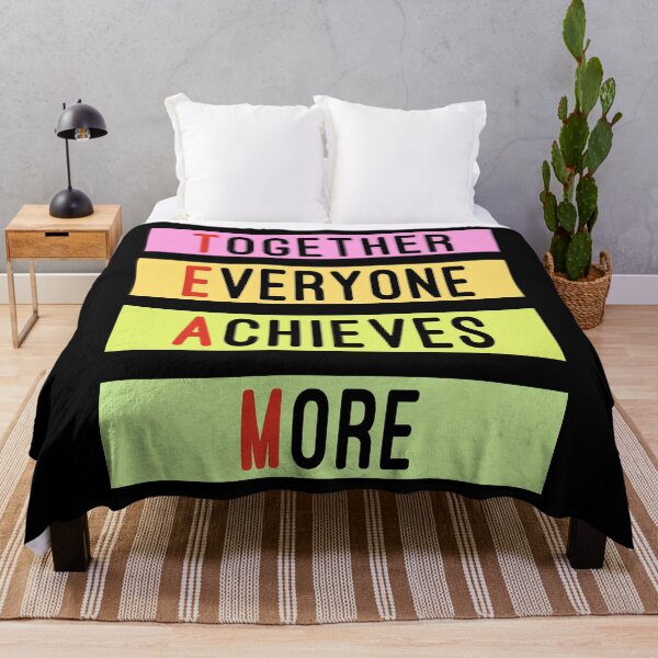 Item preview, Together Everyone Achieves More Teamwork designed and sold by Color-Sparkle.