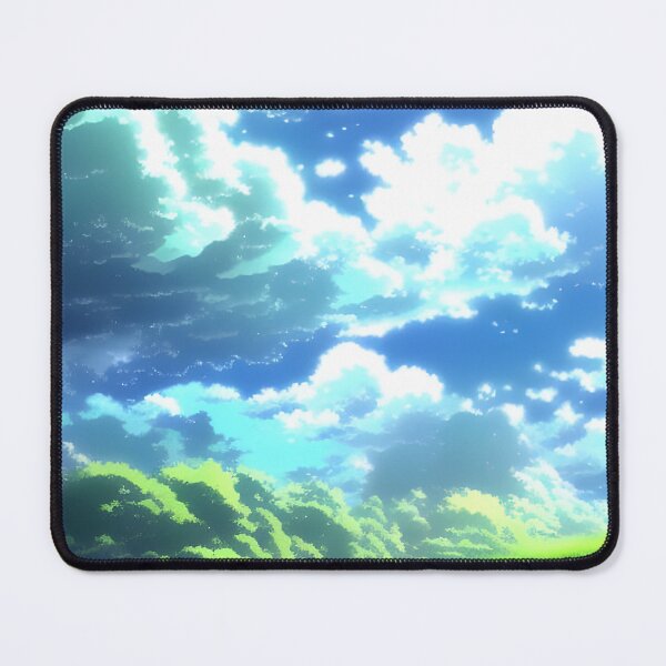 Item preview, Vibrant green anime landscape over valley  designed and sold by Devin Farinsky.