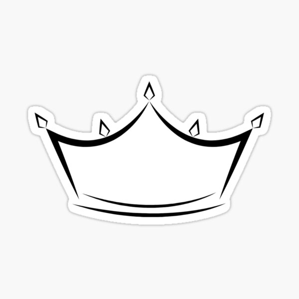 Crown Sticker for Sale by taboozy