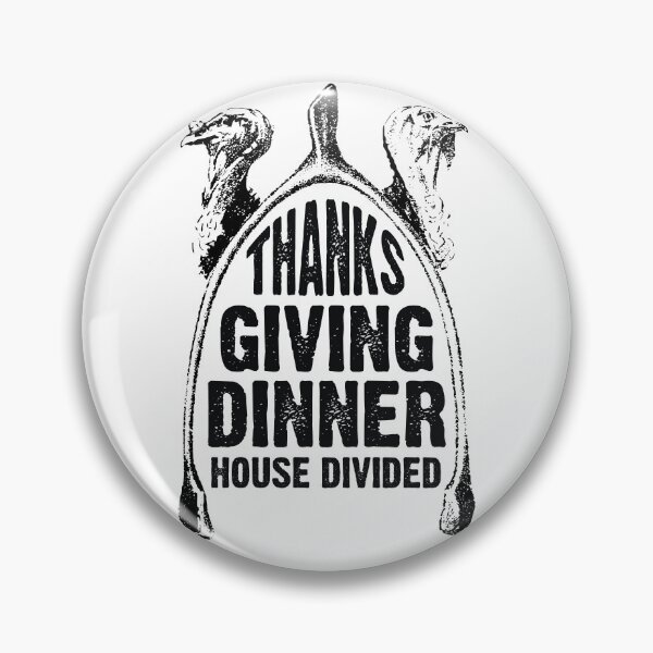 Item preview, Furcula wishbone Happy Thanksgiving dinner House Divided Black designed and sold by OptLuv.