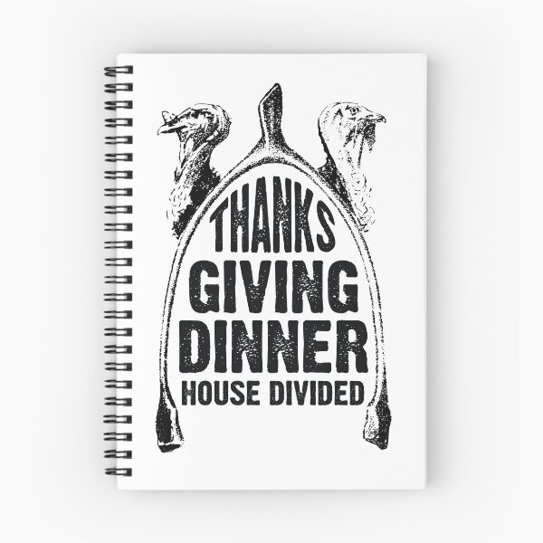 Item preview, Furcula wishbone Happy Thanksgiving dinner House Divided Black designed and sold by OptLuv.