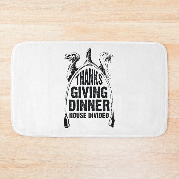 Item preview, Furcula wishbone Happy Thanksgiving dinner House Divided Black designed and sold by OptLuv.