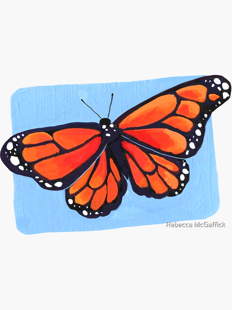 Monarch Butterfly Sticker For Sale By Rcmcgaffick Redbubble 