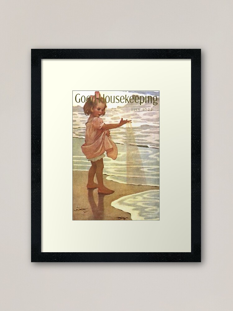 Thumbnail 1 of 7, Framed Art Print, Good Housekeeping Vintage Magazine Cover Art designed and sold by FloppyArts.