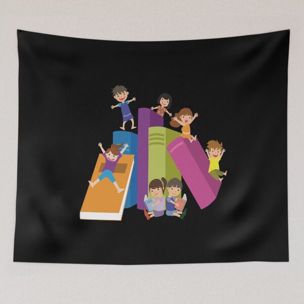 Item preview, Children playing on books, Book Child Reading, b designed and sold by MariAdriano.