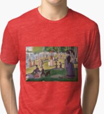 A Sunday Afternoon on the Island of La Grande Jatte by Georges Seurat Tri-blend T-Shirt