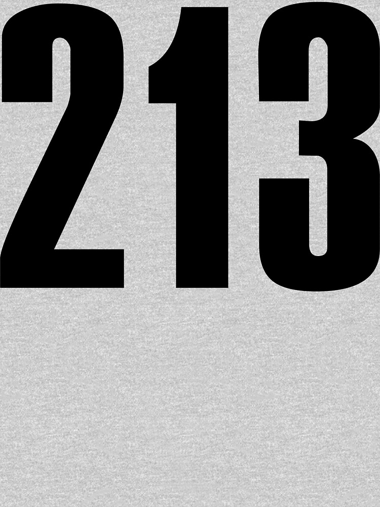  213 Los Angeles Phone Area Code Shirts T shirt By FreshThreadShop 