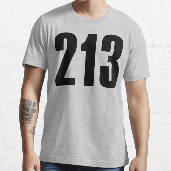 "213 Los Angeles Phone Area Code Shirts" Tshirt by