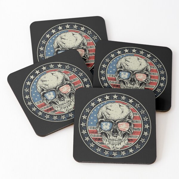Item preview, American Patriot Skull designed and sold by DojoMerch.
