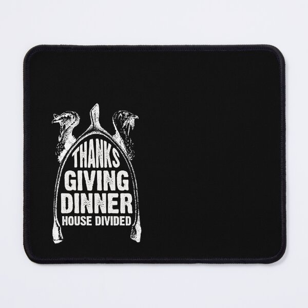 Item preview, wish bone Furcula Happy Thanksgiving dinner House Divided white designed and sold by OptLuv.