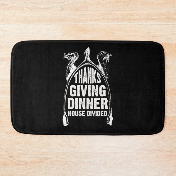 Item preview,  wish bone Furcula Happy Thanksgiving dinner House Divided white designed and sold by OptLuv.