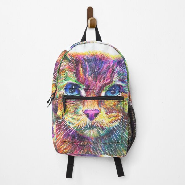 Item preview, Colorful Cat Portrait Design designed and sold by Kitslam Art.