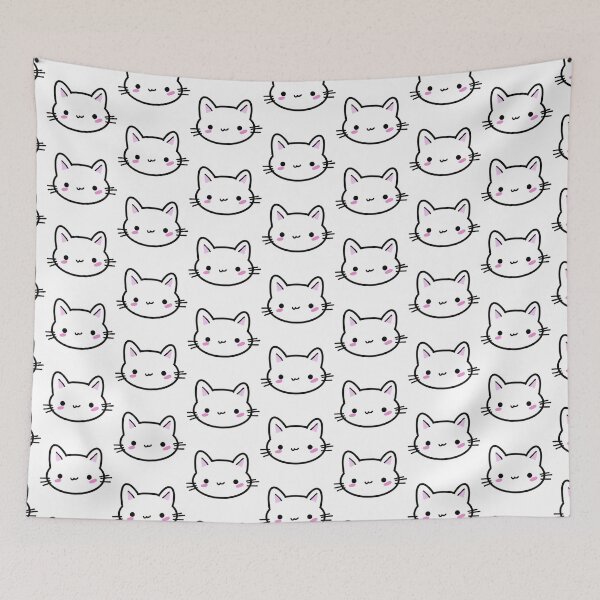 Item preview, White Cat 1 - HaPi Doodles designed and sold by HaPi-Doodles.