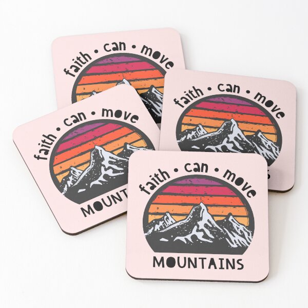 Item preview, Faith Can Move Mountains Bible Scripture Christian Matthew 17:20 designed and sold by WildHoneyDesign.