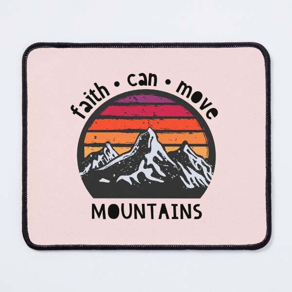 Item preview, Faith Can Move Mountains Bible Scripture Christian Matthew 17:20 designed and sold by WildHoneyDesign.