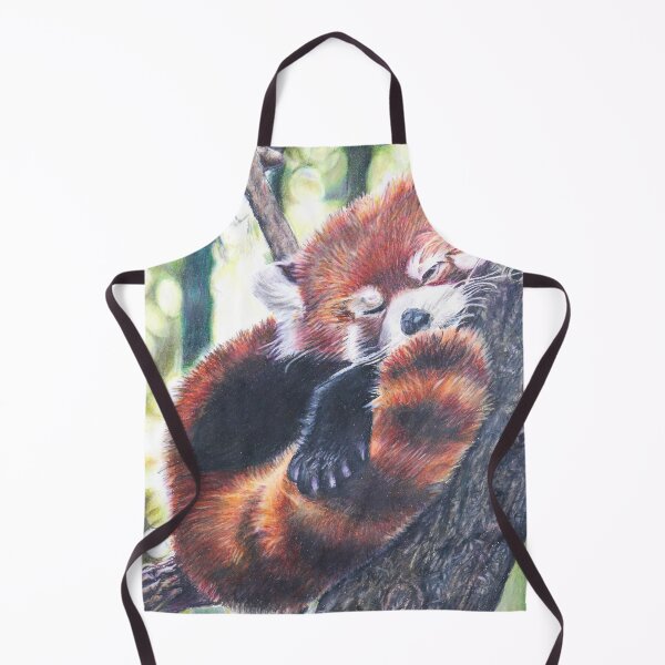 Item preview, Sleeping Red Panda Drawing designed and sold by Kitslam Art.