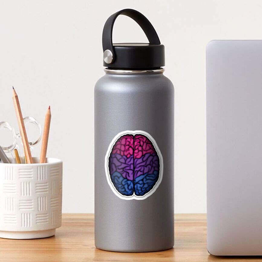 Bisexual Brain Sticker