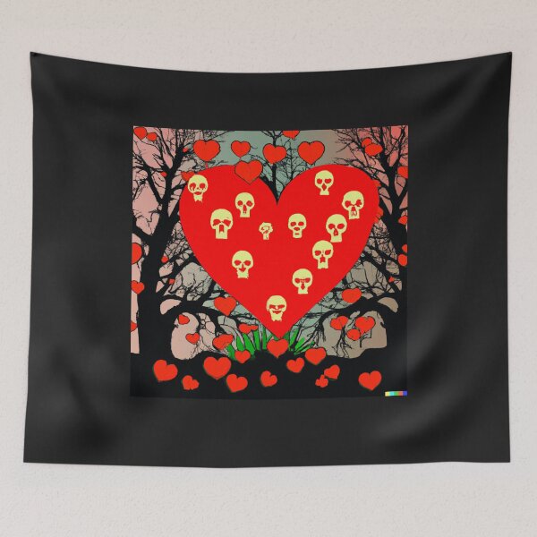 Item preview, Autumn Hearts in Skull designed and sold by cutenevil.