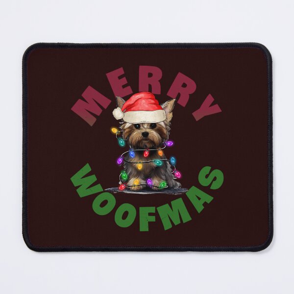 Item preview, Yorkshire-terrier Merry Woofmas designed and sold by SimplyCosmic11.