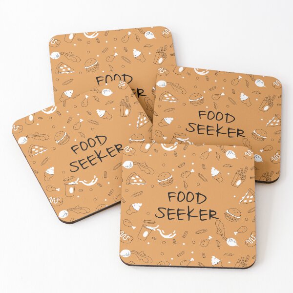 Item preview, Foodart Food Seeker With Food Pattern Burger Ice Cream Pizza Chicken designed and sold by othmanebhl.